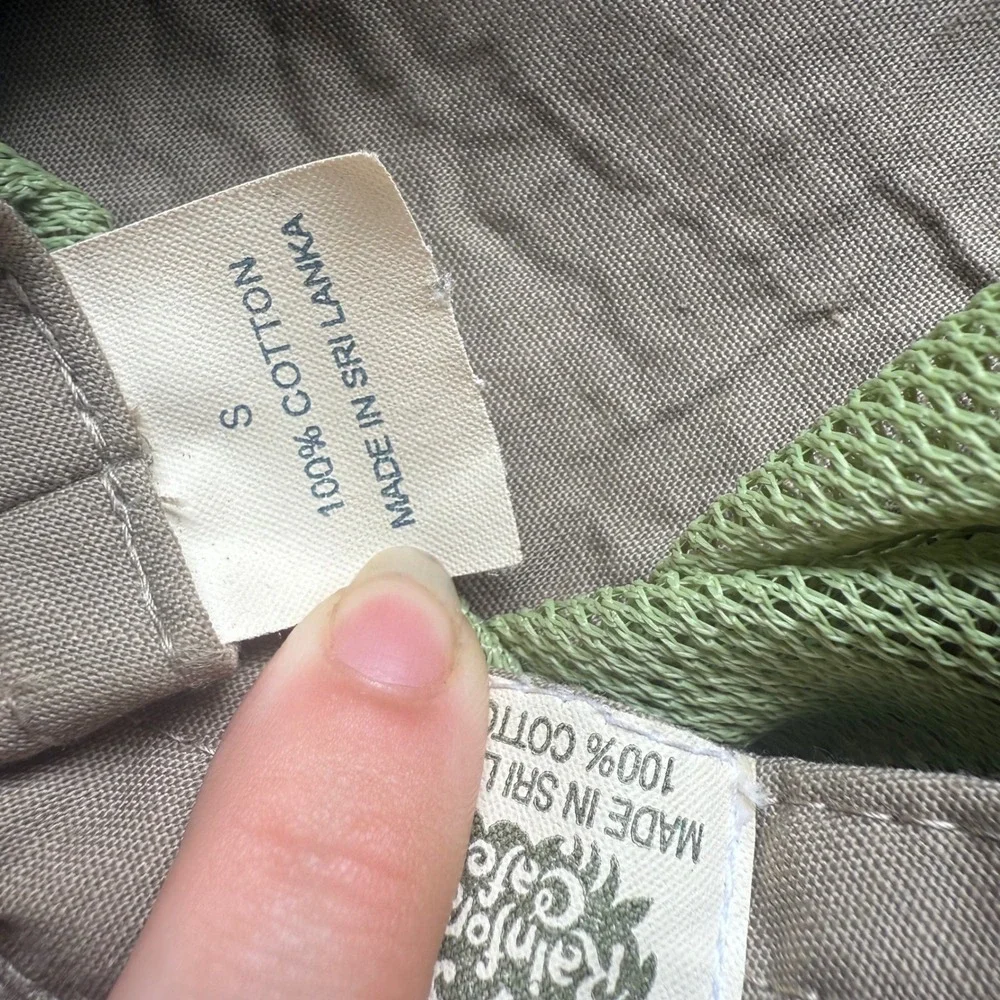 Rainforest Cafe Souvenir Safari Sun Hat Mesh Crown Cotton Sage Green Small